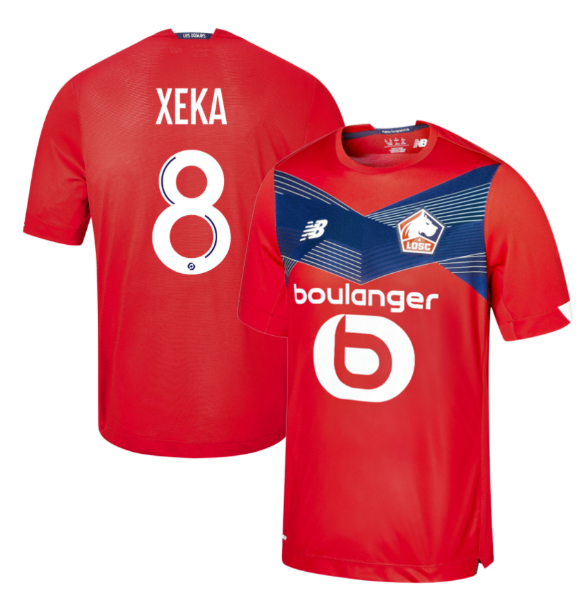 LOSC Lille Home Kit Soccer Jersey XEKA #8 2020/21